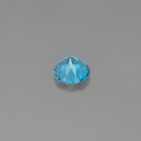 Topaz Gemstone in 7 mm (calibrated) Size for Sale, Topaz Stone in Swiss Blue Color