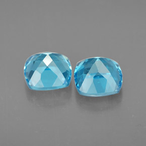 Topaz Gemstone in 6 x 6 mm Size for Sale, Topaz Stone in Swiss Blue Color