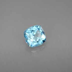 1.27 ct Blue Topaz Stone, Natural Topaz in Cushion-Cut Shape for Sale