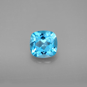 1.87 ct Blue Topaz Gemstone, Topaz Gem in Cushion-Cut Shape for Sale.