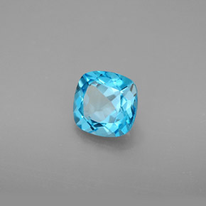 1.87 ct Blue Topaz Stone, Natural Topaz in Cushion-Cut Shape for Sale