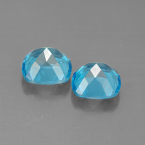 Topaz Gemstone in 6.9 x 6.9 mm Size for Sale, Topaz Stone in Swiss Blue Color