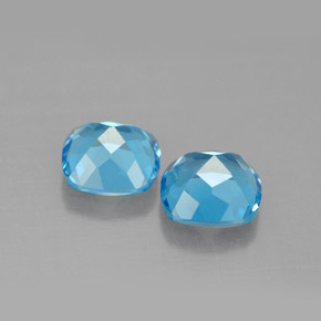 Topaz Gemstone in 7.1 x 7.1 mm Size for Sale, Topaz Stone in Swiss Blue Color