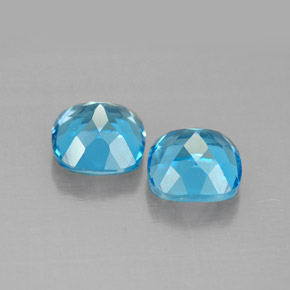 Topaz Gemstone in 7.1 x 7 mm Size for Sale, Topaz Stone in Swiss Blue Color