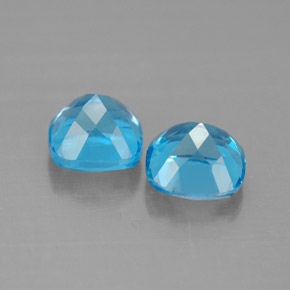 Topaz Gemstone in 7.2 x 7.1 mm Size for Sale, Topaz Stone in Swiss Blue Color