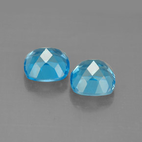 Topaz Gemstone in 7.2 x 7.1 mm Size for Sale, Topaz Stone in Swiss Blue Color