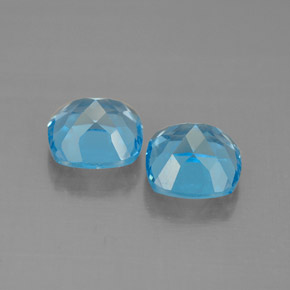 Topaz Gemstone in 7.1 x 7.1 mm Size for Sale, Topaz Stone in Swiss Blue Color