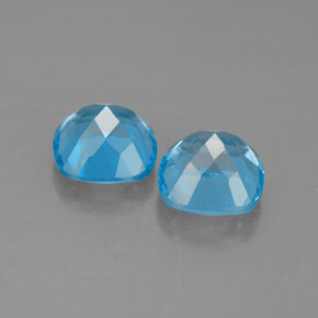 Topaz Gemstone in 7 x 7 mm Size for Sale, Topaz Stone in Swiss Blue Color