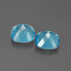 Topaz Gemstone in 7.1 x 7 mm Size for Sale, Topaz Stone in Swiss Blue Color