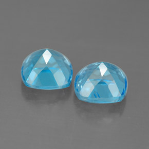 Topaz Gemstone in 7 x 7 mm Size for Sale, Topaz Stone in Swiss Blue Color