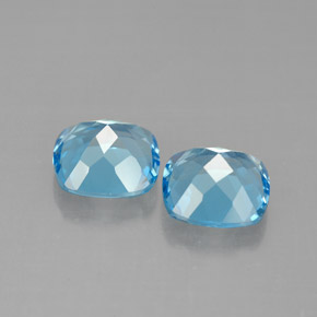 Topaz Gemstone in 7.1 x 7.1 mm Size for Sale, Topaz Stone in Swiss Blue Color