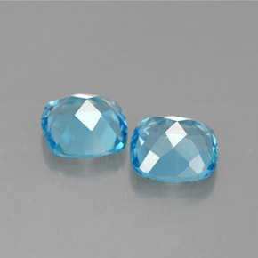 Topaz Gemstone in 7.1 x 7 mm Size for Sale, Topaz Stone in Swiss Blue Color
