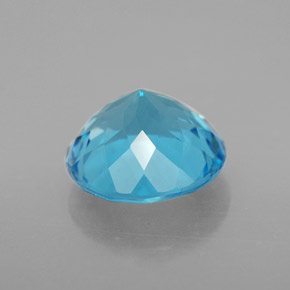 Topaz Gemstone in 9 mm (calibrated) Size for Sale, Topaz Stone in Swiss Blue Color