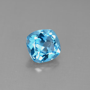1.93 ct Blue Topaz Gemstone, Topaz Gem in Cushion-Cut Shape for Sale.