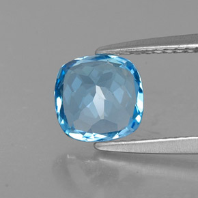 Topaz Gemstone in 6.9 x 6.9 mm Size for Sale, Topaz Stone in Swiss Blue Color