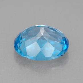 Topaz Gemstone in 11 x 9 mm (calibrated) Size for Sale, Topaz Stone in Swiss Blue Color
