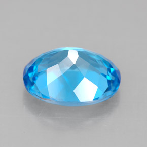 Topaz Gemstone in 11 x 9 mm (calibrated) Size for Sale, Topaz Stone in Swiss Blue Color
