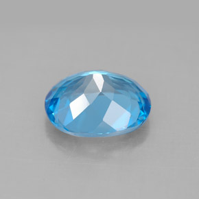 Topaz Gemstone in 11 x 9 mm (calibrated) Size for Sale, Topaz Stone in Swiss Blue Color