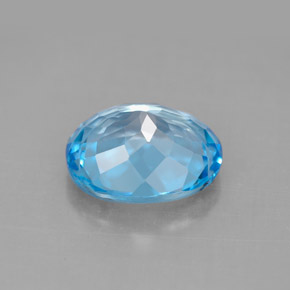 Topaz Gemstone in 11 x 9 mm (calibrated) Size for Sale, Topaz Stone in Swiss Blue Color