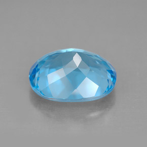 Topaz Gemstone in 11 x 9 mm (calibrated) Size for Sale, Topaz Stone in Swiss Blue Color