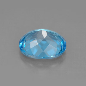 Topaz Gemstone in 11 x 9 mm (calibrated) Size for Sale, Topaz Stone in Swiss Blue Color