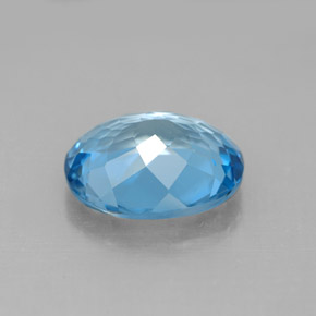 Topaz Gemstone in 11 x 9 mm (calibrated) Size for Sale, Topaz Stone in Swiss Blue Color