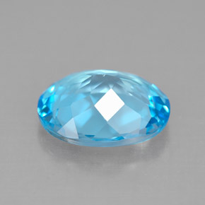 Topaz Gemstone in 11 x 9 mm (calibrated) Size for Sale, Topaz Stone in Swiss Blue Color