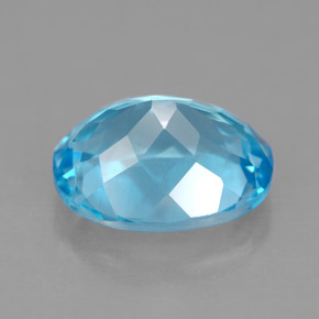 Topaz Gemstone in 11 x 9 mm (calibrated) Size for Sale, Topaz Stone in Swiss Blue Color