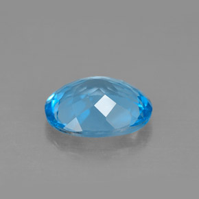 Topaz Gemstone in 10 x 8 mm (calibrated) Size for Sale, Topaz Stone in Swiss Blue Color