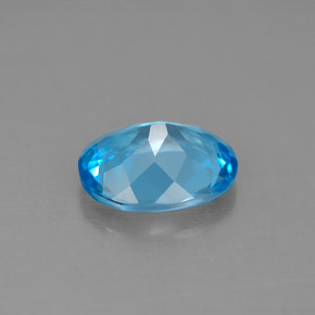 Topaz Gemstone in 10 x 8 mm (calibrated) Size for Sale, Topaz Stone in Swiss Blue Color