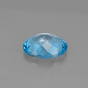 Topaz Gemstone in 10 x 8 mm (calibrated) Size for Sale, Topaz Stone in Swiss Blue Color