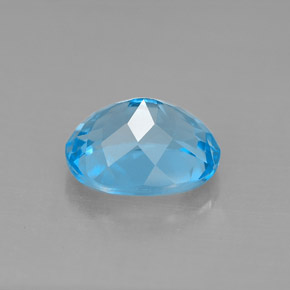 Topaz Gemstone in 10 x 8 mm (calibrated) Size for Sale, Topaz Stone in Swiss Blue Color