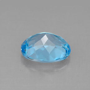 Topaz Gemstone in 10 x 8 mm (calibrated) Size for Sale, Topaz Stone in Swiss Blue Color