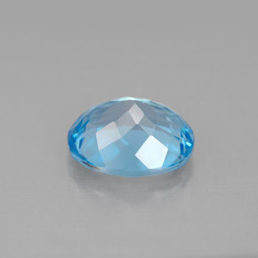 Topaz Gemstone in 10 x 8 mm (calibrated) Size for Sale, Topaz Stone in Swiss Blue Color