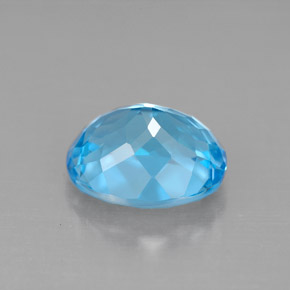 Topaz Gemstone in 10 x 8 mm (calibrated) Size for Sale, Topaz Stone in Swiss Blue Color