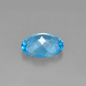 Topaz Gemstone in 10 x 8 mm (calibrated) Size for Sale, Topaz Stone in Swiss Blue Color