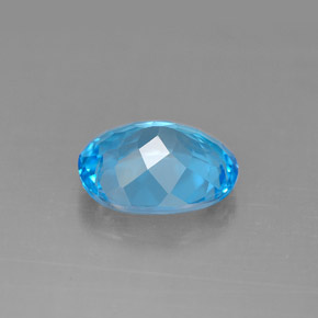 Topaz Gemstone in 10 x 8 mm (calibrated) Size for Sale, Topaz Stone in Swiss Blue Color