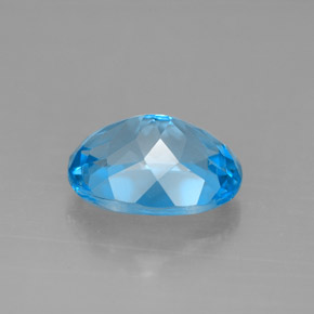 Topaz Gemstone in 10 x 8 mm (calibrated) Size for Sale, Topaz Stone in Swiss Blue Color