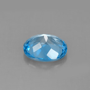 Topaz Gemstone in 10 x 8 mm (calibrated) Size for Sale, Topaz Stone in Swiss Blue Color