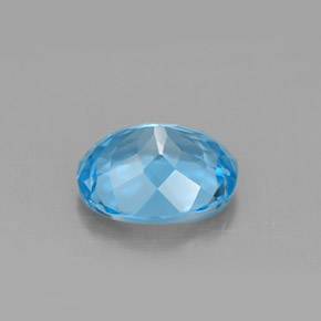 Topaz Gemstone in 10 x 8 mm (calibrated) Size for Sale, Topaz Stone in Swiss Blue Color
