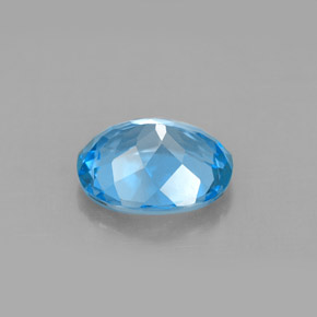 Topaz Gemstone in 10 x 8 mm (calibrated) Size for Sale, Topaz Stone in Swiss Blue Color