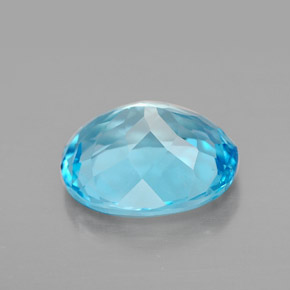 Topaz Gemstone in 10 x 8 mm (calibrated) Size for Sale, Topaz Stone in Swiss Blue Color