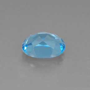 Topaz Gemstone in 9 x 7 mm (calibrated) Size for Sale, Topaz Stone in Swiss Blue Color