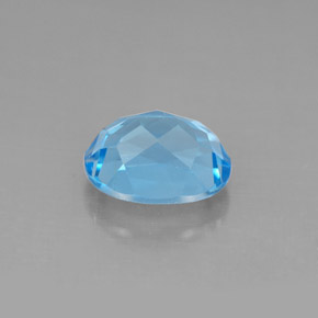 Topaz Gemstone in 9 x 7 mm (calibrated) Size for Sale, Topaz Stone in Swiss Blue Color