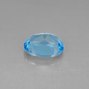 Topaz Gemstone in 9 x 7 mm (calibrated) Size for Sale, Topaz Stone in Swiss Blue Color