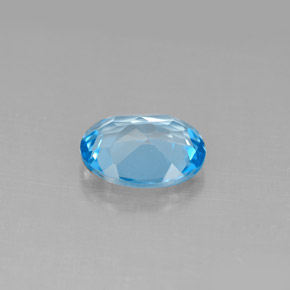 Topaz Gemstone in 9 x 7 mm (calibrated) Size for Sale, Topaz Stone in Swiss Blue Color