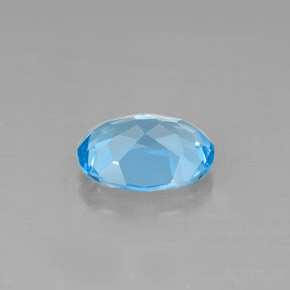 Topaz Gemstone in 9 x 7 mm (calibrated) Size for Sale, Topaz Stone in Swiss Blue Color