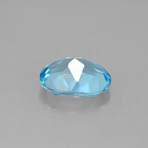 Topaz Gemstone in 9 x 7 mm (calibrated) Size for Sale, Topaz Stone in Swiss Blue Color