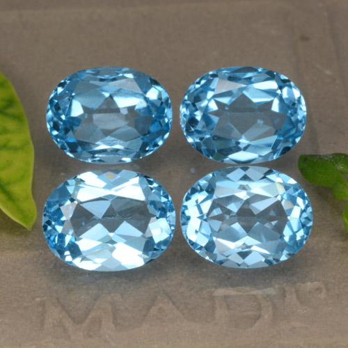 Свисс-Блю Топаз Камень - 2.6ct Фасетный Овал (ID: 293136)