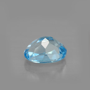 Topaz Gemstone in 8 x 6 mm (calibrated) Size for Sale, Topaz Stone in Swiss Blue Color